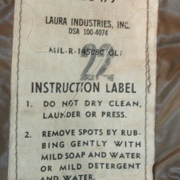 1974 VIETNAM ERA MEN'S sz36/REG NYLON TAUPE SHADE 179 ARMY USMC RAINCOAT SV 678 - Picture 12 of 12